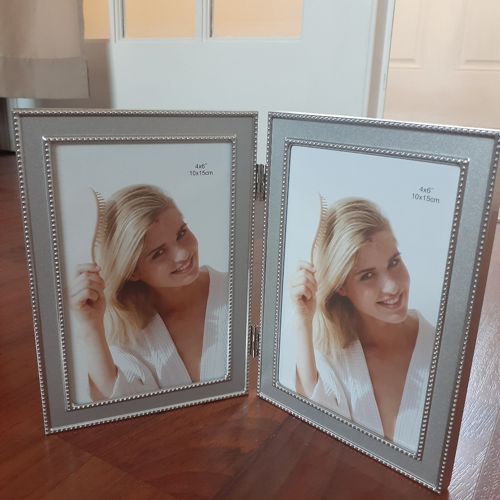 Double Metallic Photo Frame